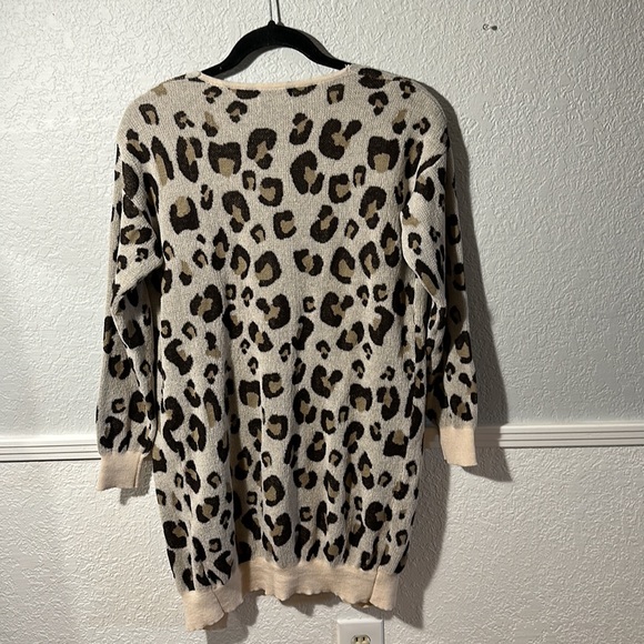 SHEIN animal print open front cardigan - Picture 4 of 6